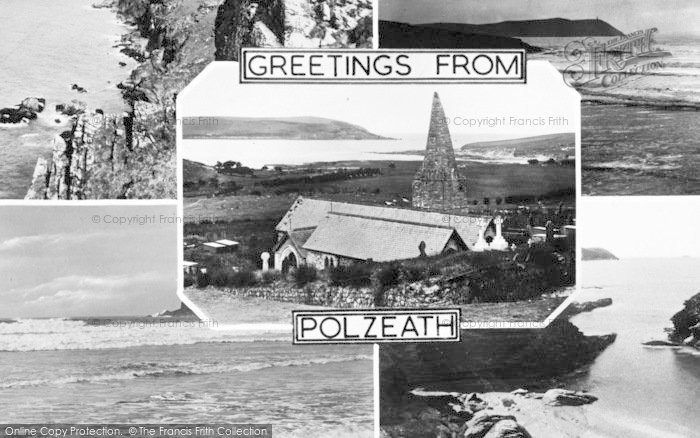 Photo of Polzeath, Composite c.1955