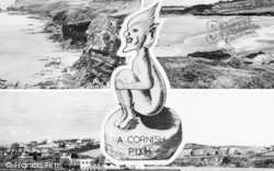 Composite With A Cornish Pixie c.1960, Polzeath