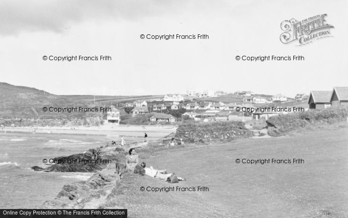 Photo of Polzeath, From Highcliff c.1955