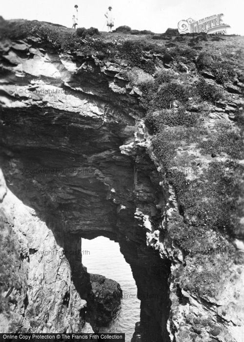 Photo of Polzeath, Lundy Bay, A Natural Arch  c.1930