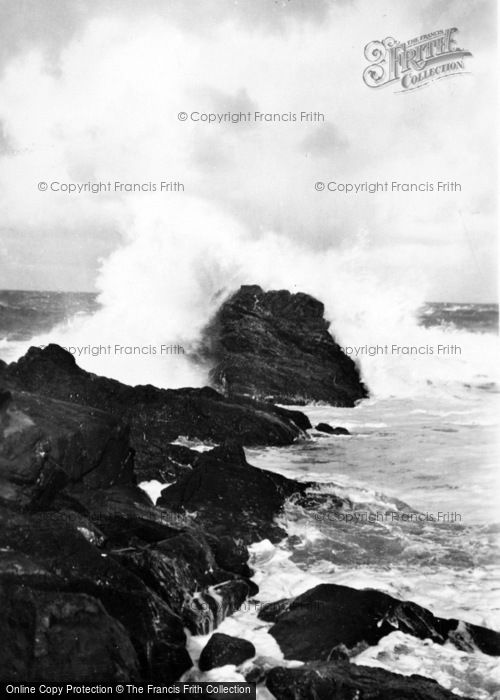 Photo of Polzeath, Lundy Bay, Among The Rocks c.1935