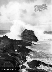 Lundy Bay, Among The Rocks c.1935, Polzeath