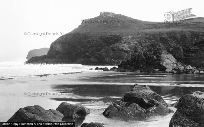 Photo of Polzeath, Lundy Bay, Receding Tide c.1935