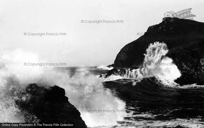 Photo of Polzeath, Lundy Bay, Stormy Weather c.1935