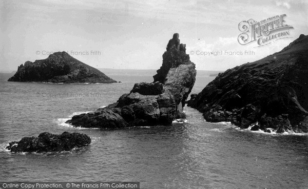 Photo of Polzeath, Mouls Island c.1955