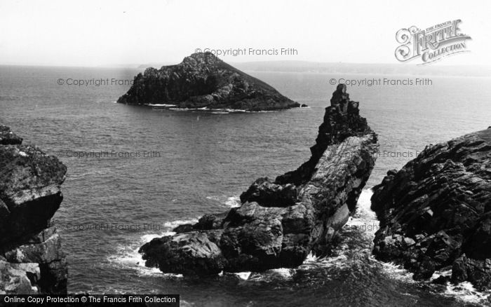 Photo of Polzeath, Mouls Island From The Rumps c.1935