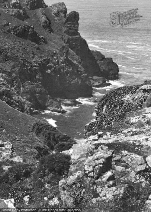 Photo of Polzeath, Pentire Cliffs c.1950