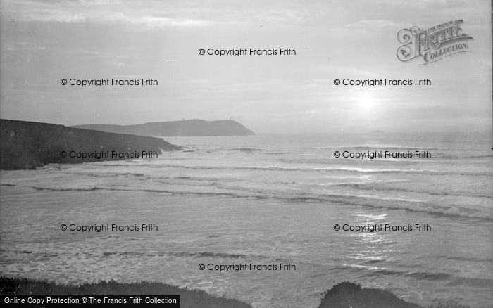 Photo of Polzeath, Sunset Over The Sea 1923