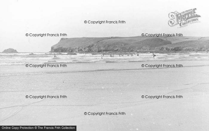 Photo of Polzeath, Surf Bathing c.1950