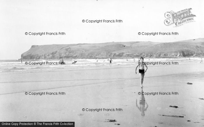 Photo of Polzeath, Surf Bathing c.1950