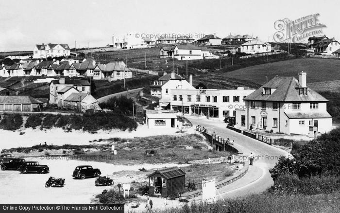 Photo of Polzeath, The Beach And Cafe c.1955