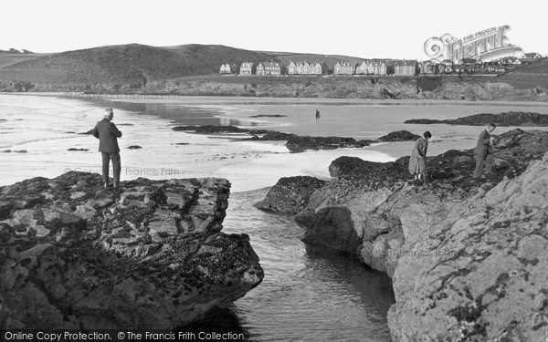 Photo of Polzeath, The Beach From Tristram Rocks c.1950