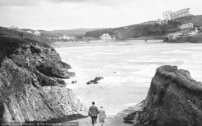 Photo of Polzeath, The Beach Looking South c.1950