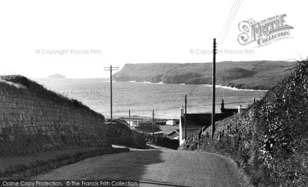 Photo of Polzeath, The Cliffs c.1950