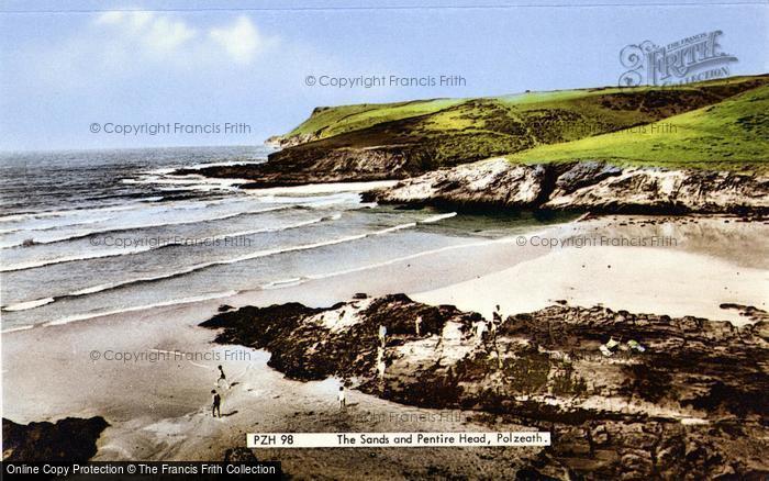 Photo of Polzeath, The Sands And Pentire Head c.1960