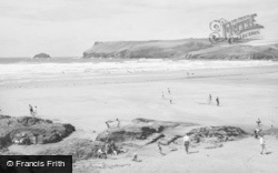 The Sands And Pentire Head c.1960, Polzeath