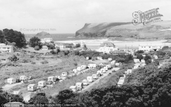 Photo of Polzeath, The Valley Caravan Park c.1960