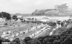 The Valley Caravan Park c.1960, Polzeath