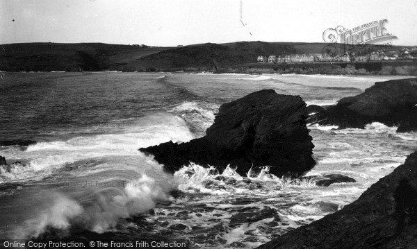 Photo of Polzeath, Tristram Rock c.1950