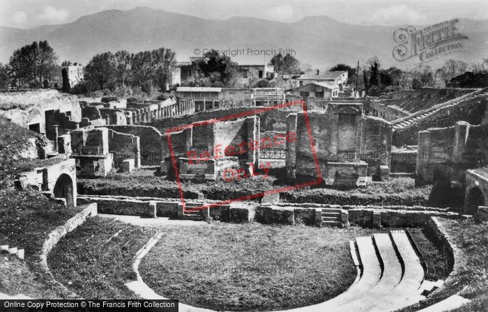 Photo of Pompeii, Large Theatre c.1920