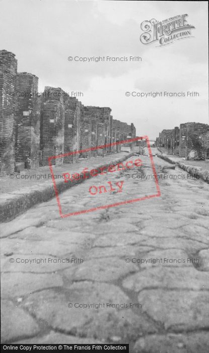 Photo of Pompeii, Paved Street c.1930
