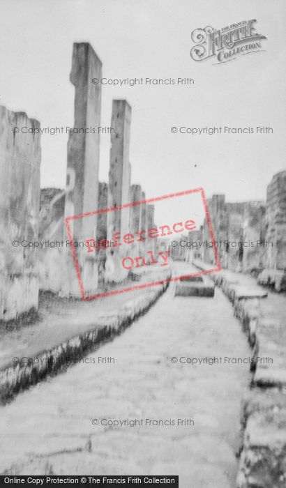 Photo of Pompeii, Side Street c.1930