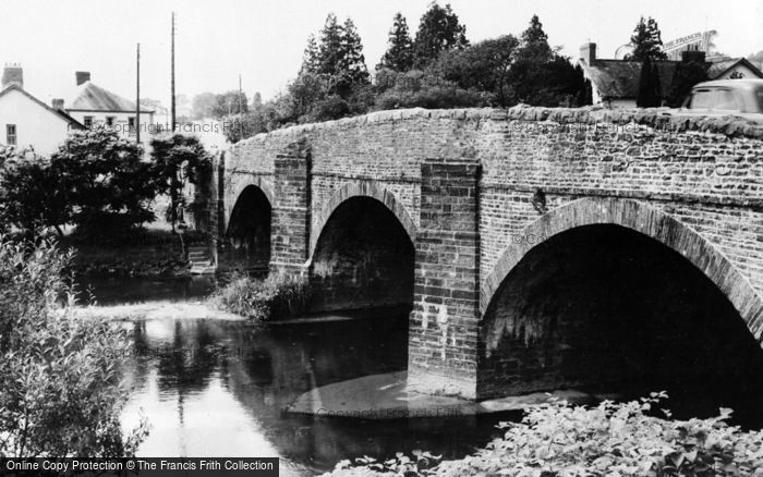 Photo of Pont Ar Gothi, The River And Bridge c.1955