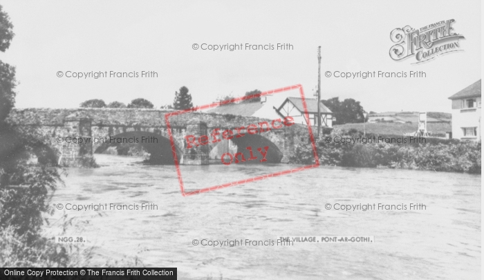 Photo of Pont Ar Gothi, The Village c.1955
