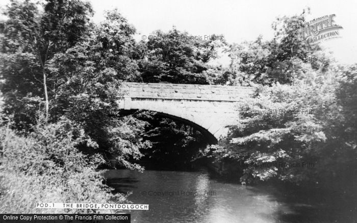 Photo of Pontdolgoch, The Bridge c.1965