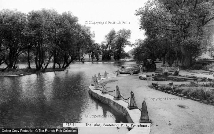 Photo of Pontefract, The Park Lake c.1965