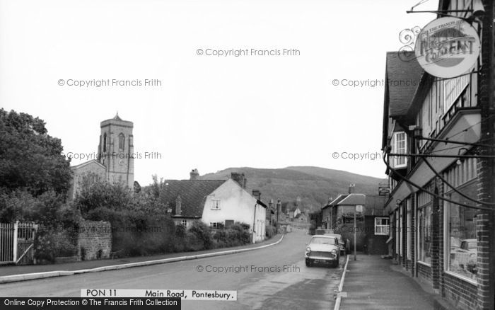 Photo of Pontesbury, Main Road c.1960