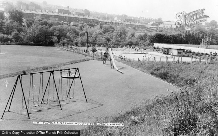 Photo of Pontllanfraith, Playing Fields And Paddling Pool c.1960