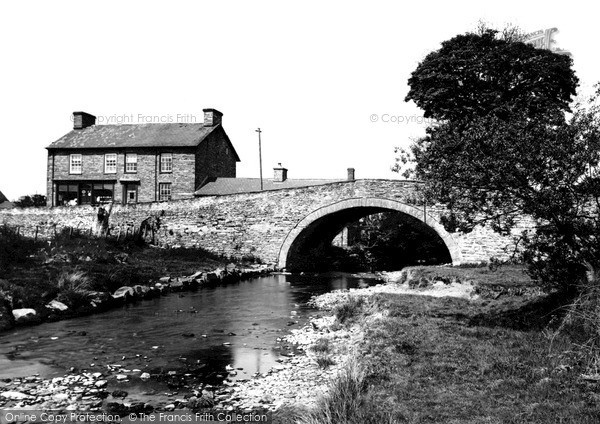 Photo of Pontrhydfendigaid, The River Teifi And Bridge c.1950