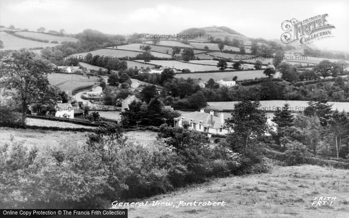 Photo of Pontrobert, General View c.1955