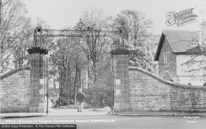 Photo of Pontyclun, Entrance To Talygarn Convalescent Home c.1955