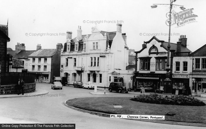 Photo of Pontypool, Clarence Corner c.1965