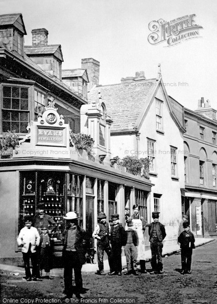 Photo of Pontypool, Evans Jewellers, Commercial Street c.1890