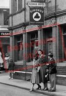 Outside The George Hotel c.1955, Pontypool