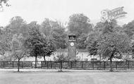 Park, The Clock And Tennis Courts c.1955, Pontypool