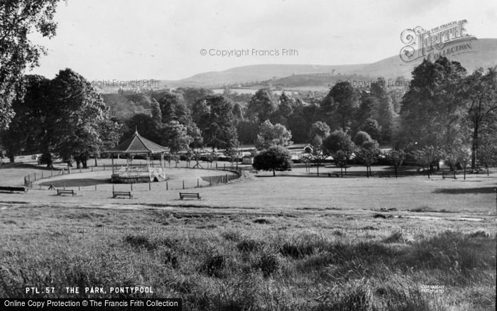 Photo of Pontypool, The Park c.1955