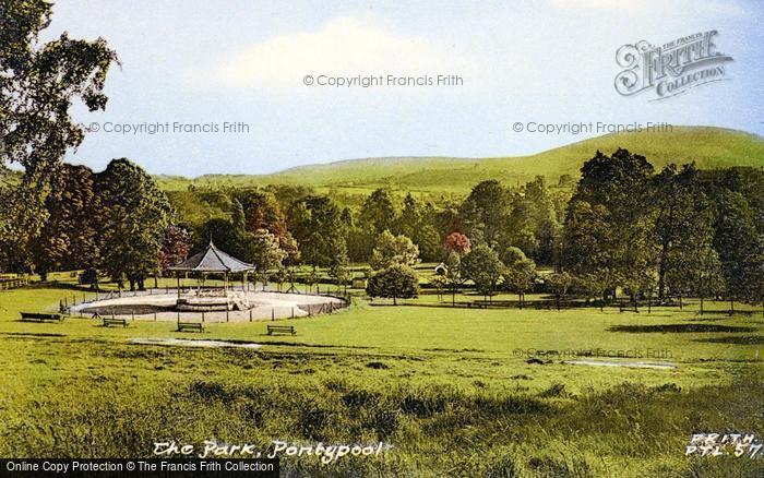 Photo of Pontypool, The Park c.1955