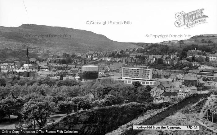 Photo of Pontypridd, From The Common c.1965