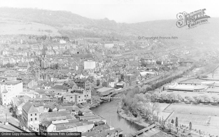 Photo of Pontypridd, General View c.1955