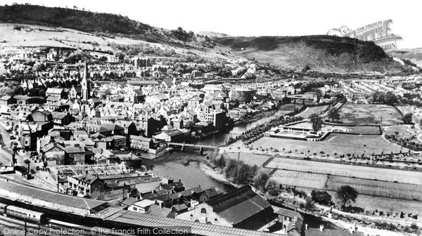 Photo of Pontypridd, Graigwen From Above The Station c.1925