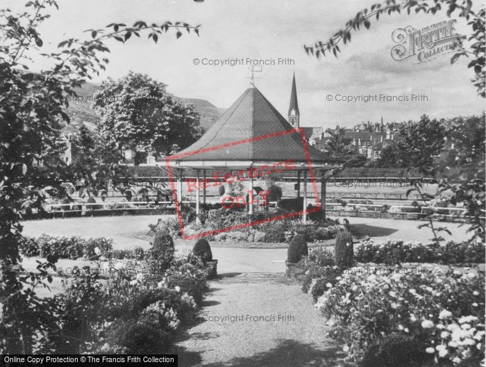 Photo of Pontypridd, Memorial Park Bandstand c.1955