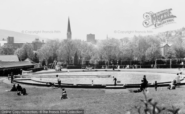 Photo of Pontypridd, Paddling Pool, Ynysangharad Park c1960