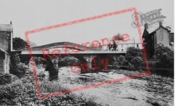 The Bridge And River c.1960, Pontypridd
