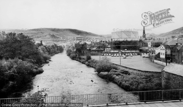 Photo of Pontypridd, View From Old Bridge c.1960