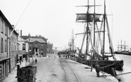 Barges And The Quay 1908, Poole