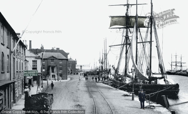 Photo of Poole, Barges And The Quay 1908